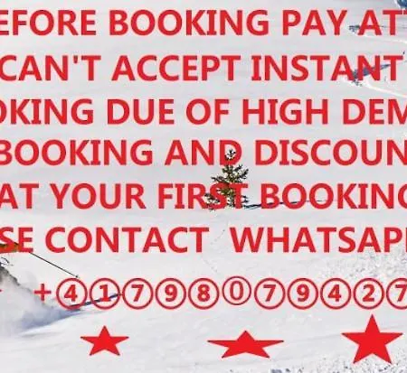 Contact Us At What App - 0041-798-079-427 To Book!! Luxury Ski-in-ski-out Home-lech With 5 Bedrooms
